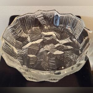 Vintage Mikasa Crystal Ice Castles Bowl - 7.25” circa 1980s